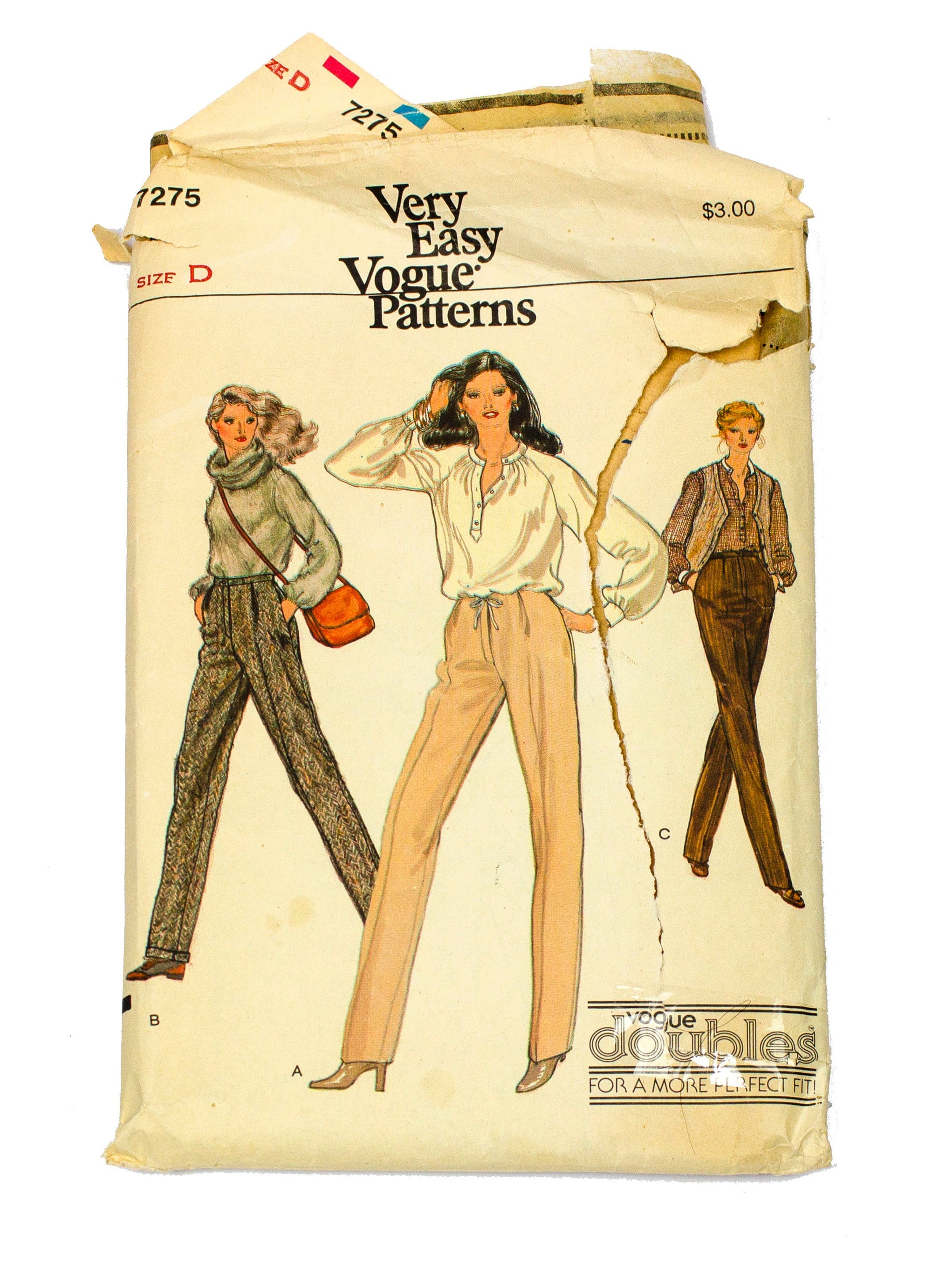 Vogue 7275 Womens Dress Pants - Size 12 - 14