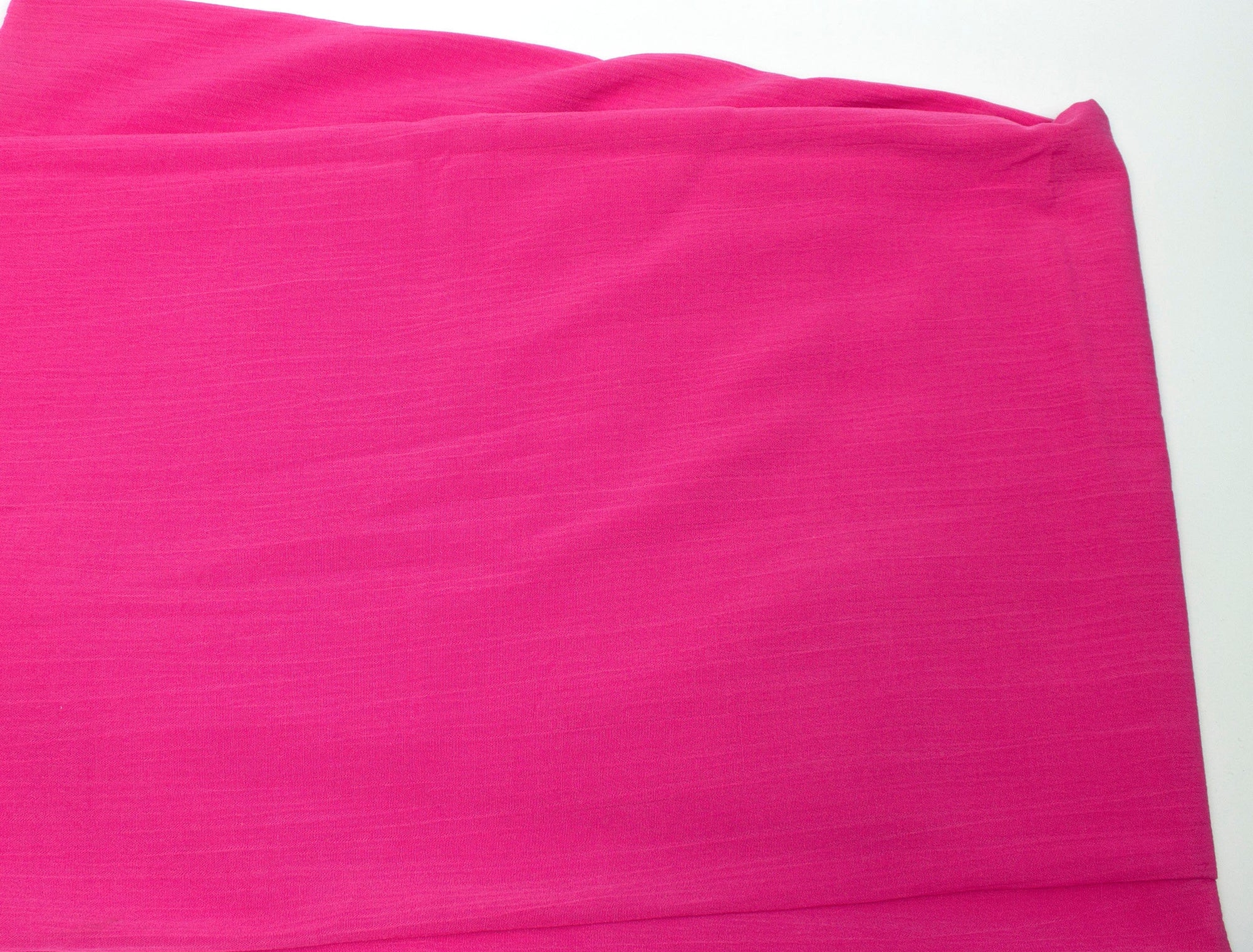 Vintage Fabric Hot Pink Poly Cotton Lightweight Crinkle 45" Wide - Sold by the Yard