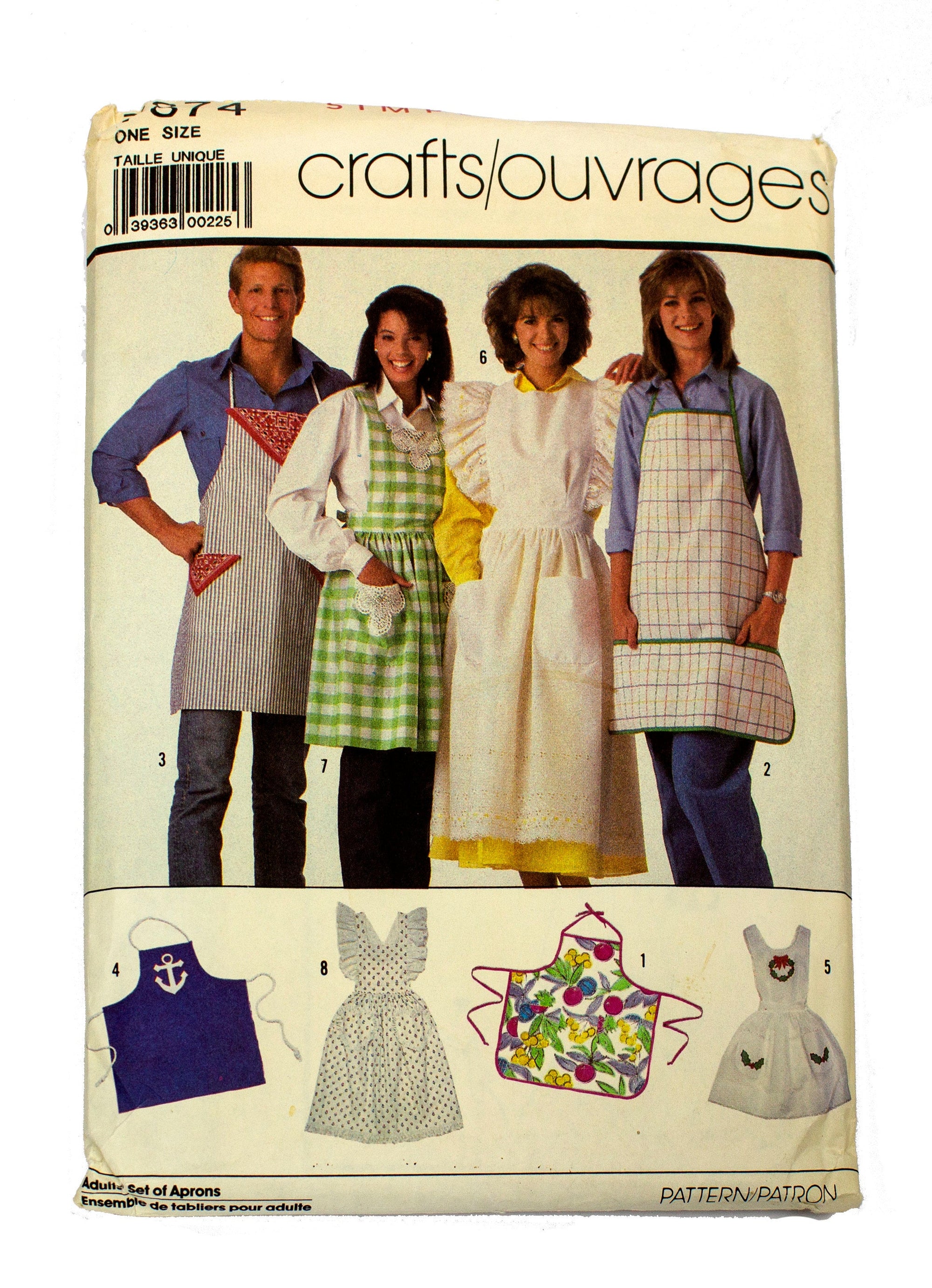 Simplicity 7874 Apron in Four Styles Uncut - One Size