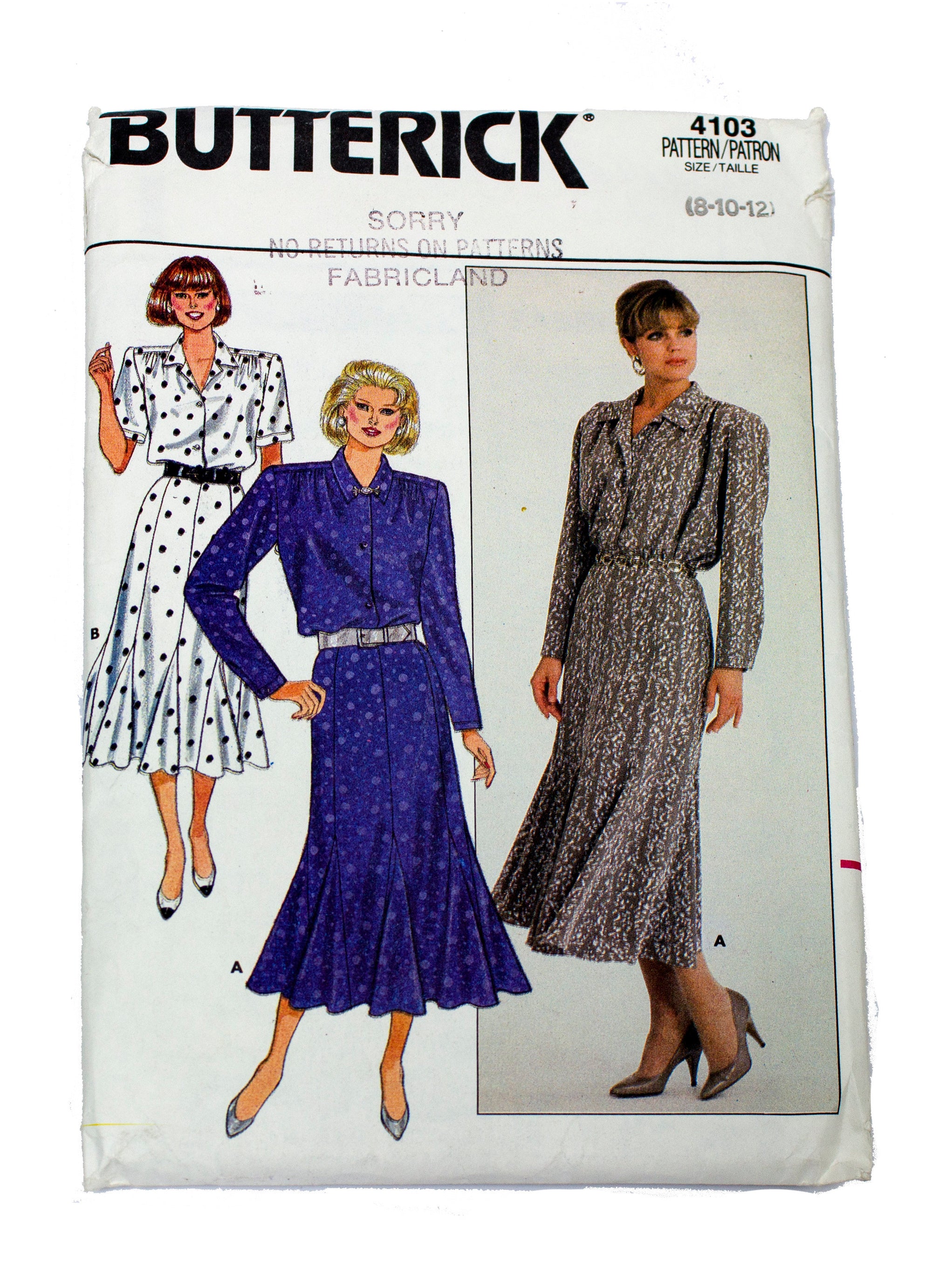 Butterick 4103 Women's Separates Top and Skirt Uncut - Sizes 8 - 12