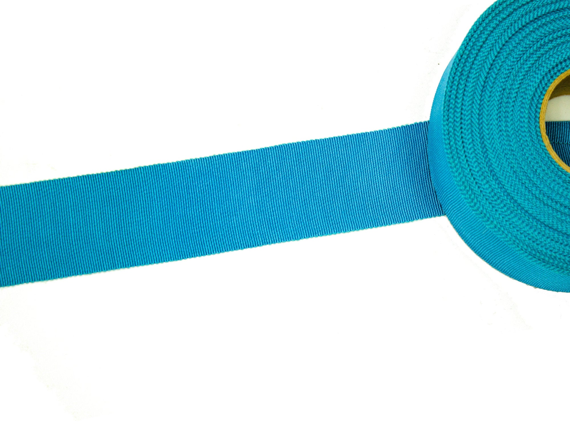 Vintage Petersham Ribbon Aqua Blue Measures 37 mm Wide - Sold by the Yard