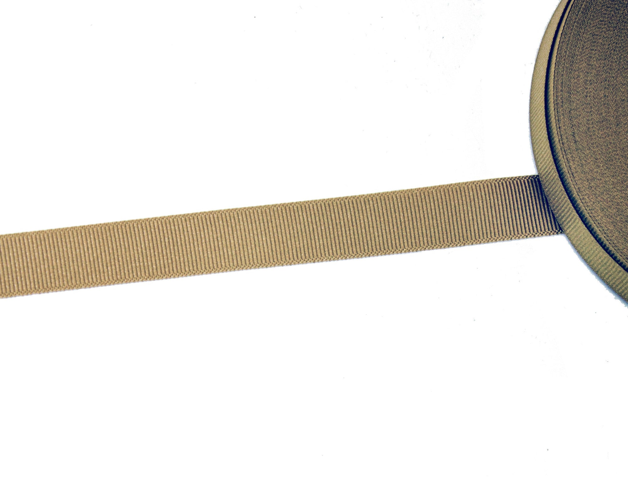 Vintage Grosgrain Ribbon Light Brown Measures 16 mm Wide - Sold by the Yard