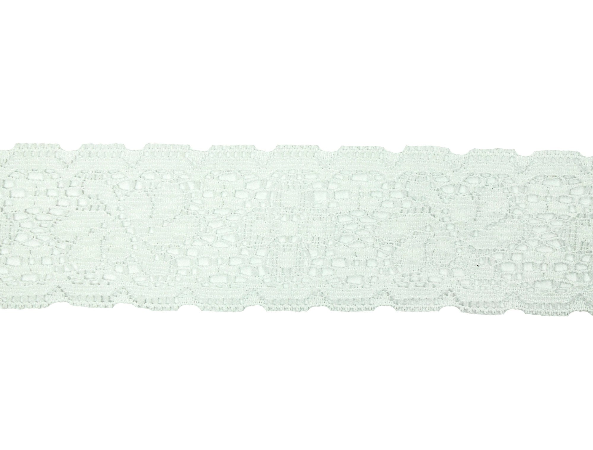 Vintage Lace White Straight Edge 1 1/2" Wide - One Piece 3 Yards 22" Length