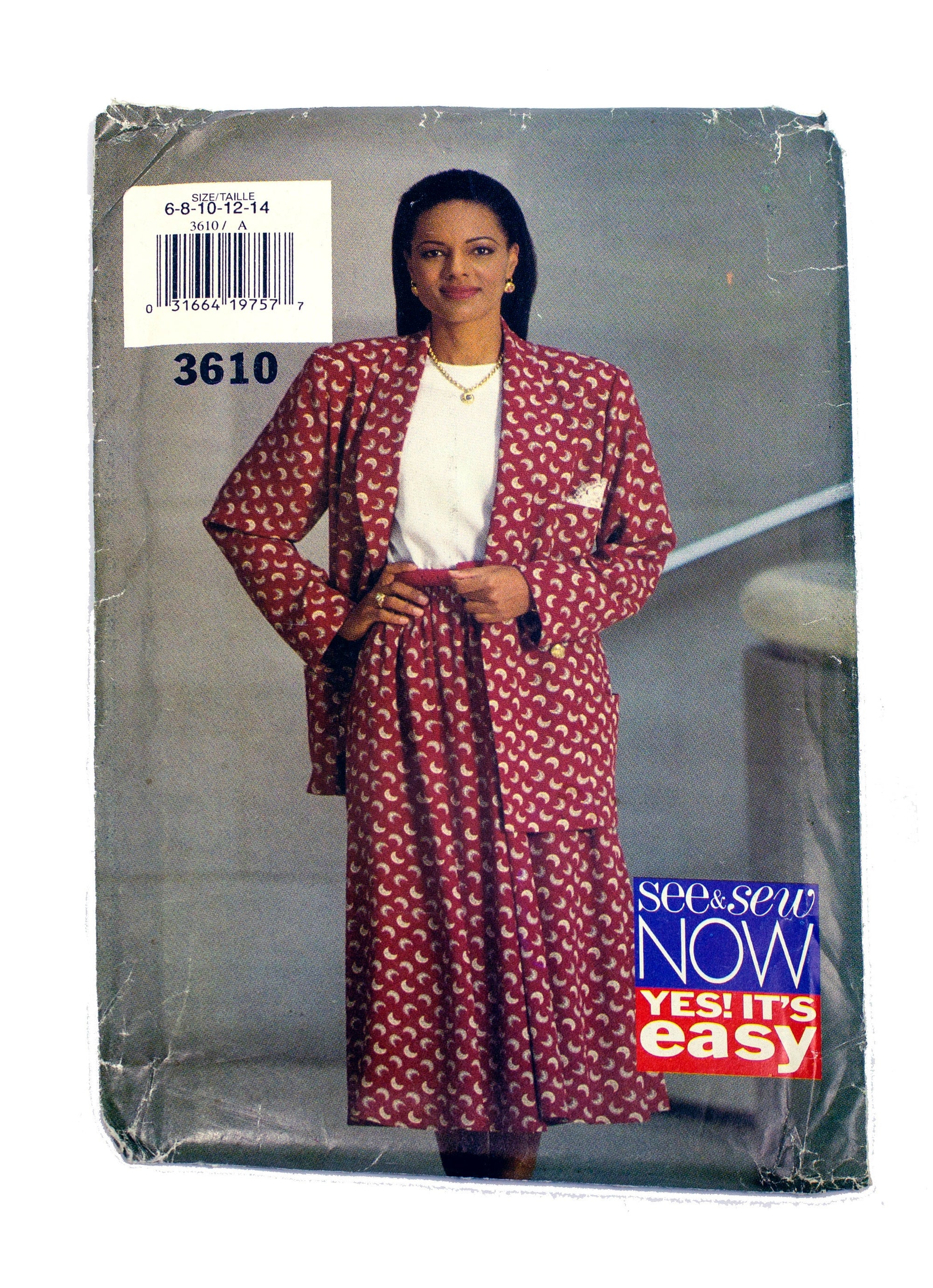 See and Sew  3610 Women' Jacket, Skirt and Top Uncut - Sizes 6 - 14