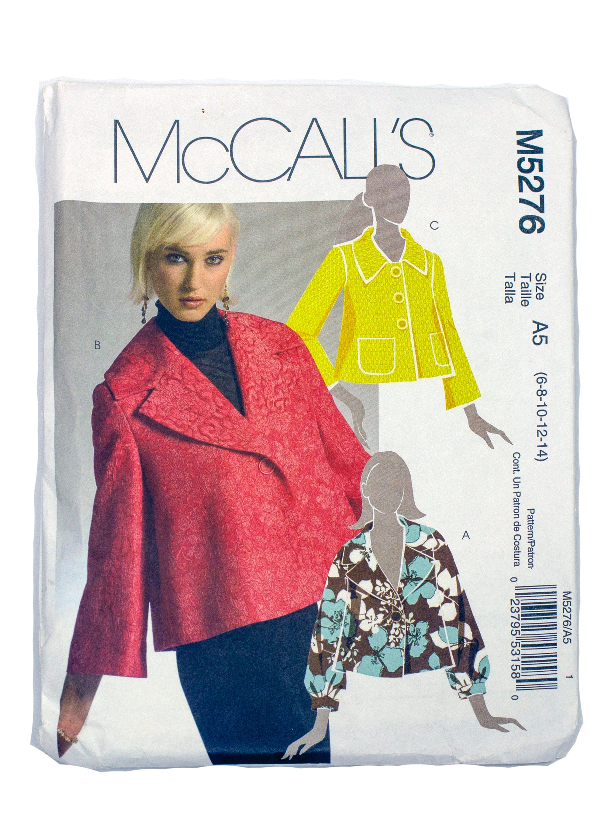 McCall's 5276 Women's Jacket Uncut - Sizes 6 - 14