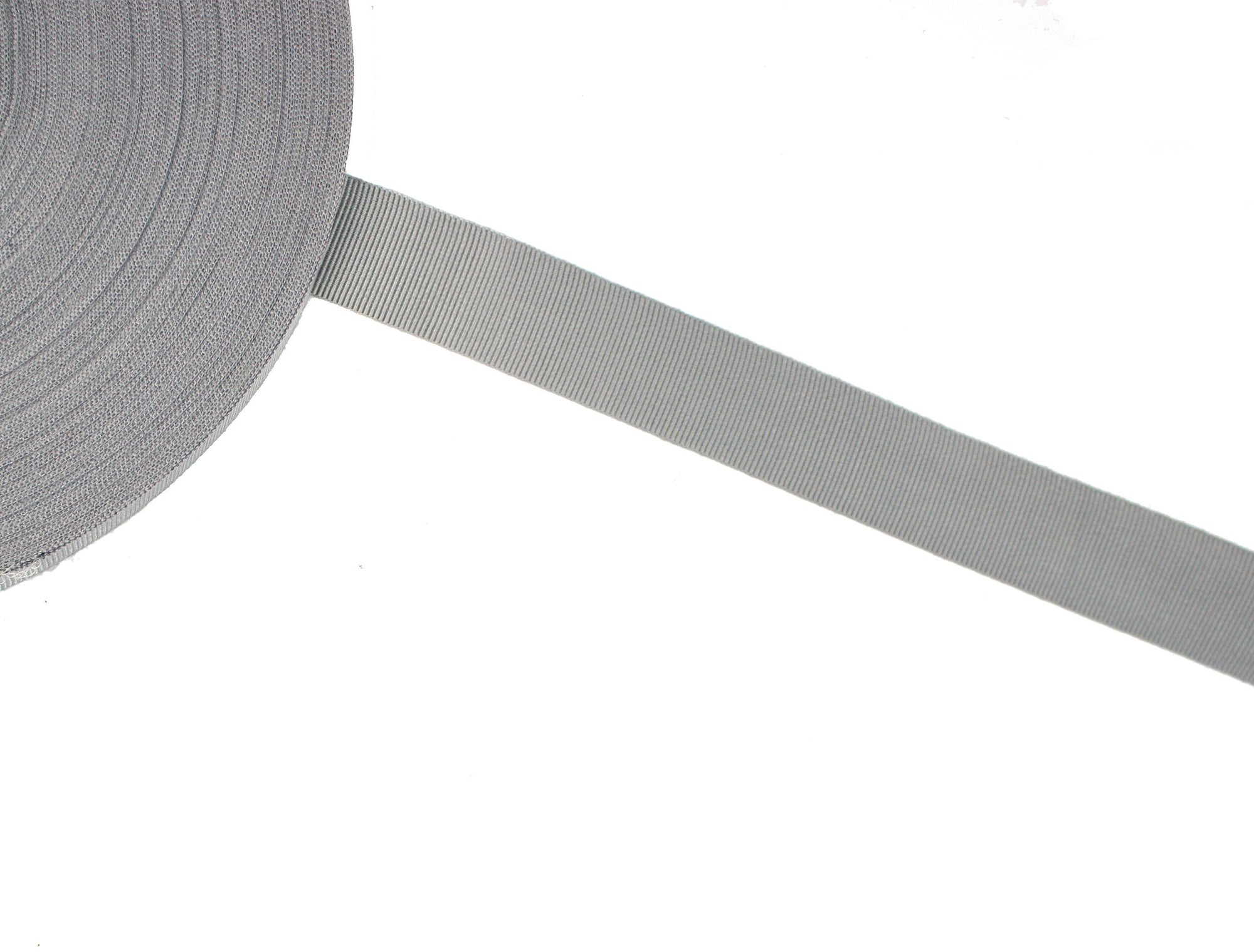 Vintage Grosgrain Ribbon Gray  Measures 23 mm Wide - Sold by the Yard