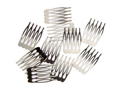 Metal Millinery or Veil Hair Comb 1" Wide - 10 Pieces - Humboldt Haberdashery