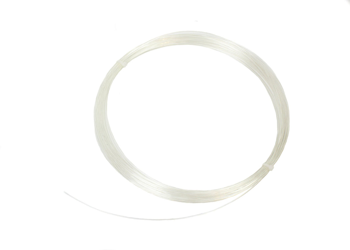 Polyester Plastic Memory Wire for Millinery Hat Brims - 1.5mm Transparent - 20 Yds - Humboldt Haberdashery