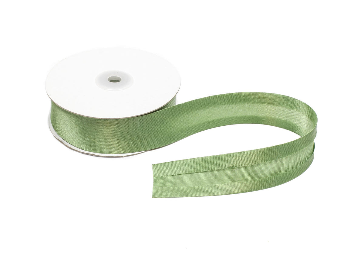 Satin Ribbon Bias Tape 25 mm Single Fold - Sold by the Yard - Humboldt Haberdashery