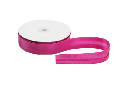 Satin Ribbon Bias Tape 25 mm Single Fold - Sold by the Yard - Humboldt Haberdashery