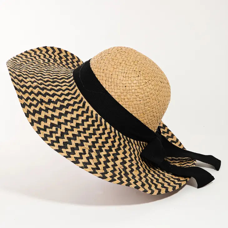 Straw Weave Stripe Fashion Sun Hat