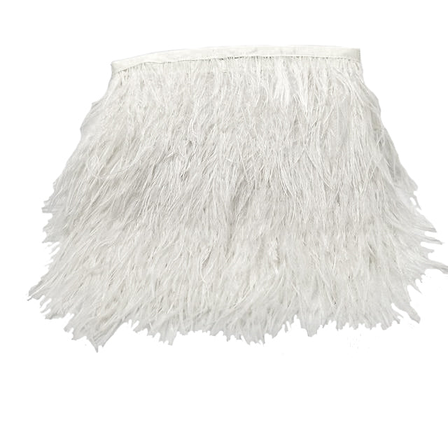 Ostrich Plume Feather Trim 8 - 10 cm Wide - Sold by the Yard