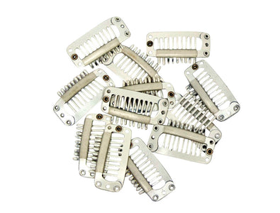 Snap Comb Hair Clips for Veil, Hair Extensions 32mm - 12 Pieces